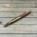 Gold scoped rifle clip on real 308 brass bullet pen