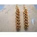 Brass Chainmail Earrings Weave
