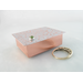 tiny ring box genuine peridot gemstone on hinged lid