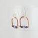 935 Argentium Sterling, Copper & Amethyst Horse Theme Earrings