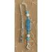 Stunning bookmark based on Native American deity Kokopelli who was also a flutist.  Sheperd hook is very well made and embellished.  The pendant has the look of Native American etcting.  Two beads one in bright blue and other is white has a great texture. At very bottom is a charm of Kokopelli.