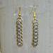 Chainmaille Full Persian Earrings, NuGold and Silver