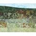 Early autumn landscape art quilt mounted on canvas by Dawn Andersen Art Quilts