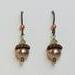 Acorn earrings copper top