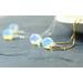 Opalite Gold Filled Threader Earrings
