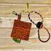 pumpkin Dog poop bag holder little pumpkins autumn orange and black lined with orange  zipper close made in USA