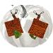 pumpkin Dog poop bag holder little pumpkins autumn orange and black lined with orange  zipper close made in USA