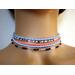 Colorful seed bead choker necklaces