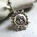 Cheerful sunshine belly ring