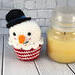 Crochet Snowman Cupcake