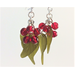 Holiday berry earrings