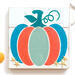 Coastal Autumn Pumpkin Sign with Real Starfish