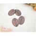 small lightweight copper oak leaf fall earrings