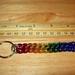 Chainmaille Full Persian Keychain, Rainbow