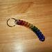 Chainmaille Full Persian Keychain, Rainbow