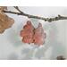 large lightweight copper oak leaf earrings