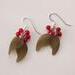 red berry earrings