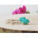 Pear Cut Turquoise Drop Earrings, Sleeping Beauty Turquoise