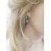 turquoise leverback earrings