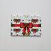 Christmas wrapped presents refrigerator magnets