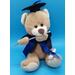 Plush Personalized Graduation Bear Class 2021. Honey tan bear with choice of school accent colo