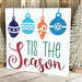 Tis The Season Christmas Holiday Sign