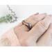 Hand forged solid copper size 5-1/2 ring
