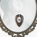 large copper and pearl teardrop earrings