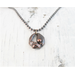 Copper Pendant on copper ball chain