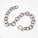 11 inch solid fused copper chain link bracelet anklet armlet keychain