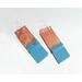 Fold-Formed and Flame-Painted Copper with Torch-Fired Enamel of Sea Foam Aqua Green, Statement Earrings with Argentium 935 Sterling Silver Earwires