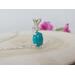 Sleeping Beauty Turquoise Oval Pendant in Sterling Silver
