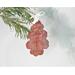 Copper Oak Leaf Christmas Tree Ornament