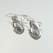 Brushed Silver minimalist earrings