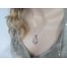 Rose Quartz Scroll Pendant in Sterling Silver