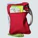 Cherry Red Dog Poop bag holder, Personalized waste bag dispenser bow shape, Great gift for Dog trainer pet sitter