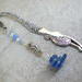 silver mermaid and seahorse book accessory