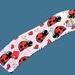 Lady bug and hearts  Coffee cup sleeve / Tea Mug holder -  insulated and adjustable for most cups