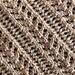 close up of lace pattern in knit shawl