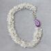 White Crystal Geode Necklace