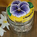 Pansy Flower Sachet Jar