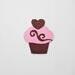 Die Cut Valentine Cupcakes with Hearts
