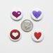 Valentine Hearts Metallic Foil Magnets