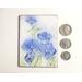 miniature copper enamel impressionist floral landscape painting 3" by 4"