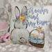Easter wishes and bunny kisses pillow
