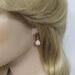 Peruvian Pink Opal Drop Earrings in Sterling Silver