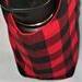 personalized water bottle holder buffalo plaid tumbler carrier red and black by a fur baby favorite