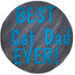 Personalized Wood Cat dad magnet