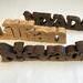 Wood letters