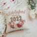 Established Floral Wedding Throw Pillow